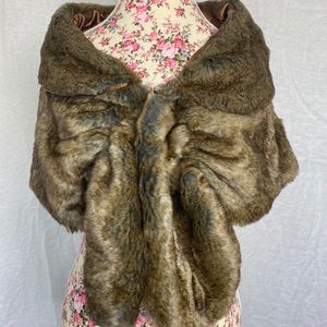 Faux Fur Shawl